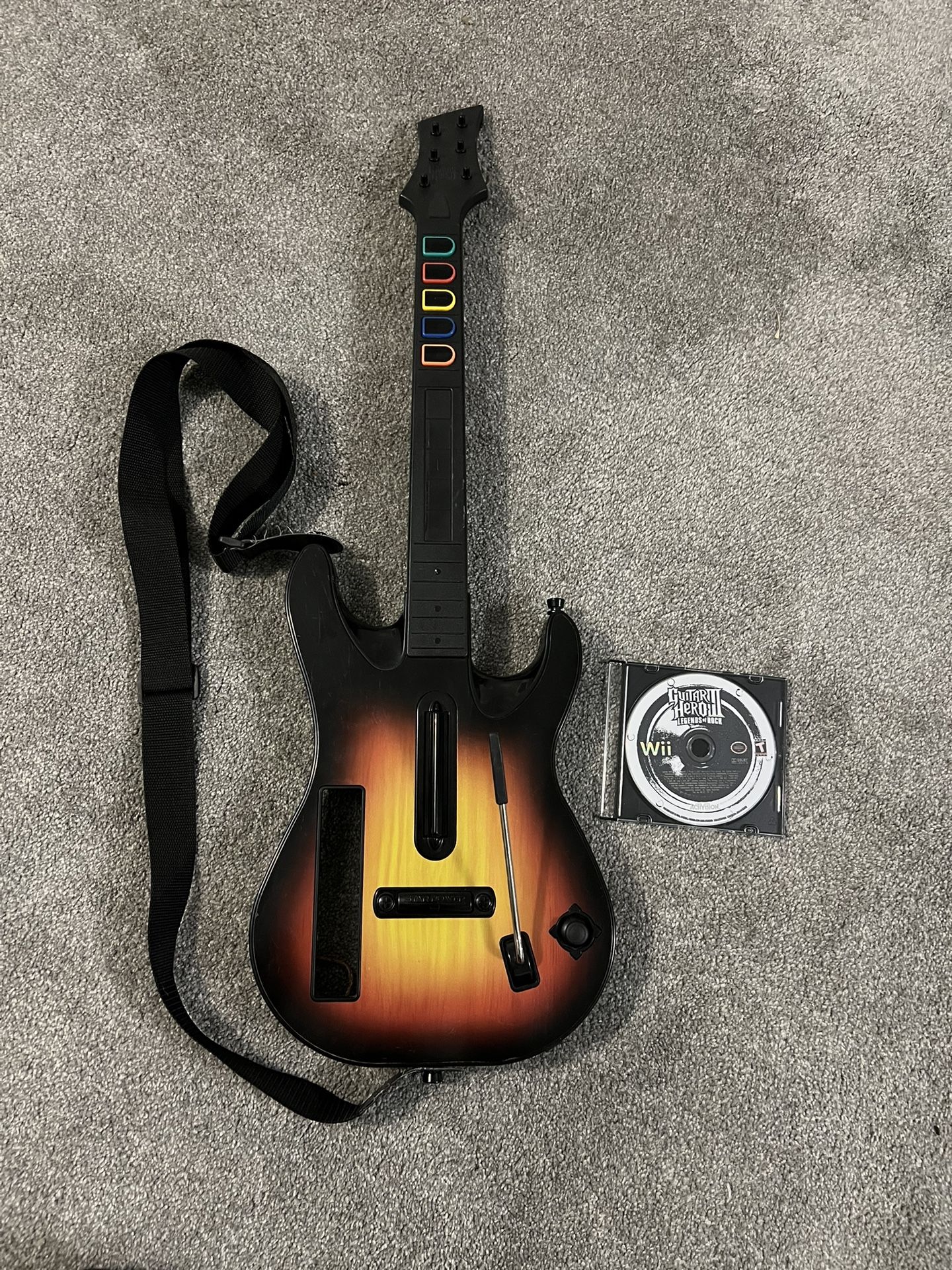 Guitar hero red octane guitar with guitar hero 3 legends of rock