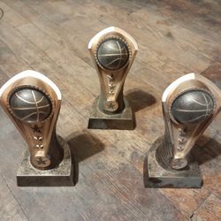 Set of 3 Basketball Trophies