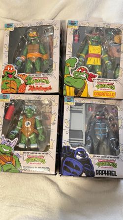 $30 each OBO NECA TMNT Stump Arena Leonardo Raphael Michelangelo Donatello