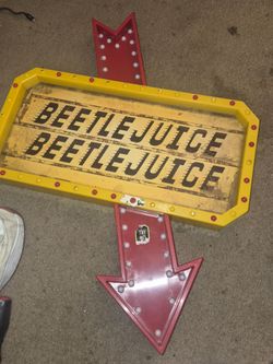 Beetlejuice sign