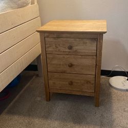 3 Drawer Night Stand Side Table
