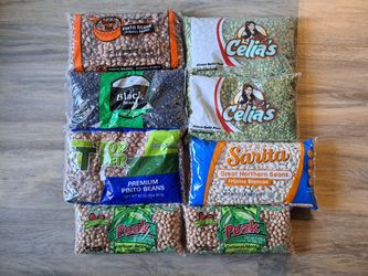 Dried Beans - 8 Bags - Selling As Bundle for $6