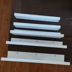 White Floating Shelves 