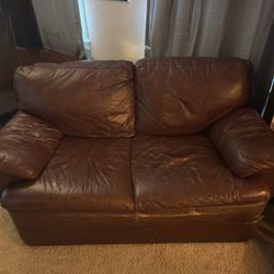 Leather Loveseat