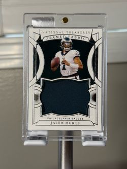 Panini 2021 National Treasures Jalen Hurts Framed Fabric #FF-JAH 93/99 Eagles