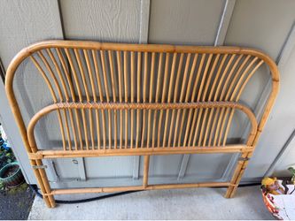Pier 1 Queen Bamboo & Rattan Headboard