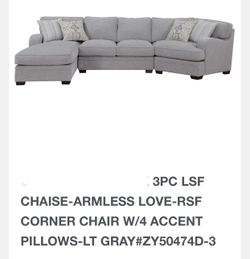 3 PIECE SOFA SET with CORNER CHAIR!! BRAND NEW!! While supplies last
