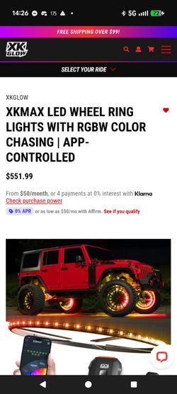 XK Glow XKMax Wheel Lights