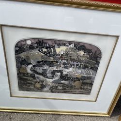 2 GRAHAM CLARKE . Signed. Etching Artwork.