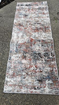 Abstract Runner Rug Multi-Color