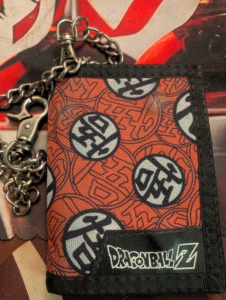 Official Dragon Ball Z Wallet And Chain
