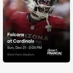 Falcons At Cardinals 2 Tickets 