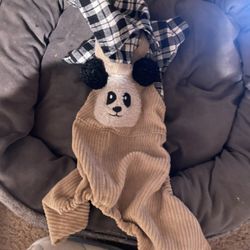 Size Small Pet Overalls Attached To Shirt 