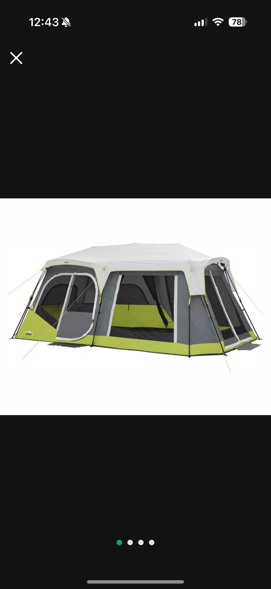 Core 12 Person Instant Cabin Tent