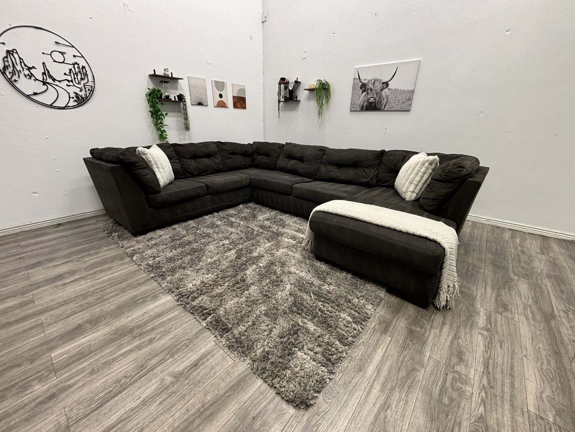Gray Sectional Couch - Free Delivery