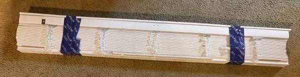 Levolor Custom Cut 52 X 64 - 2" Slats Faux Wood Blinds *New