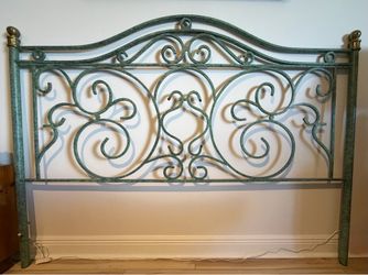 Patina Metal Headboard - King or Queen