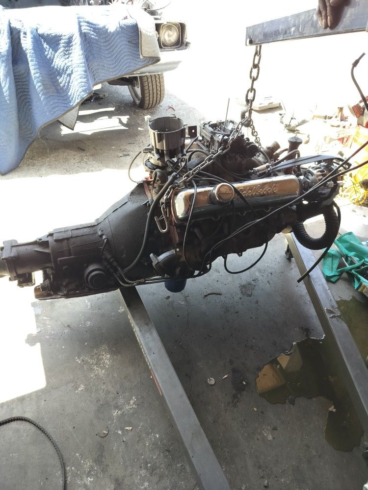 350 Oldsmobile Rocket Engine And Tranny