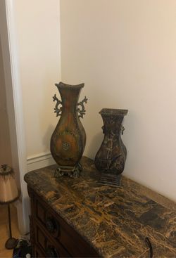 Metal vases