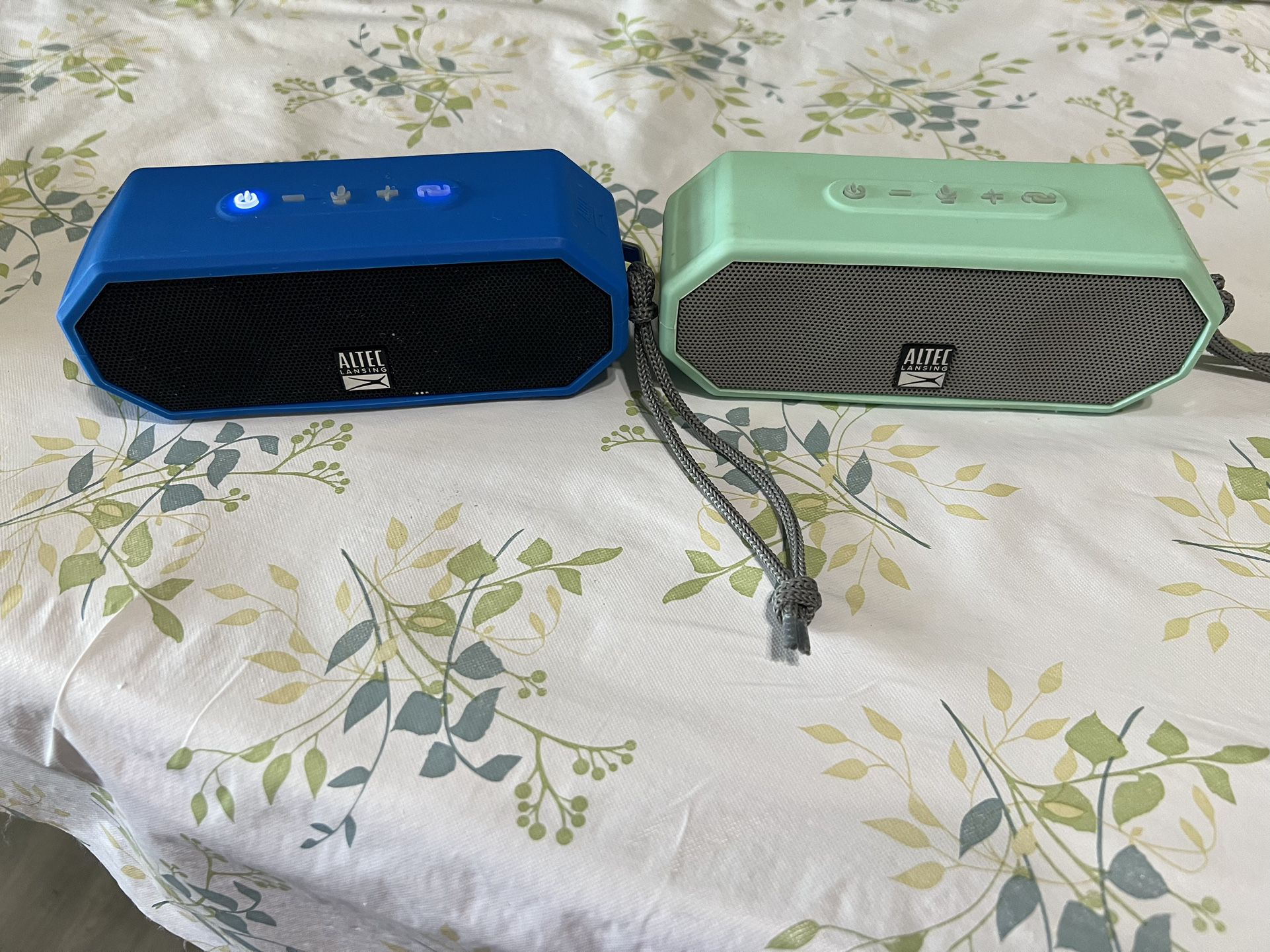 2 Altec Lansing Bluetooth Speakers 