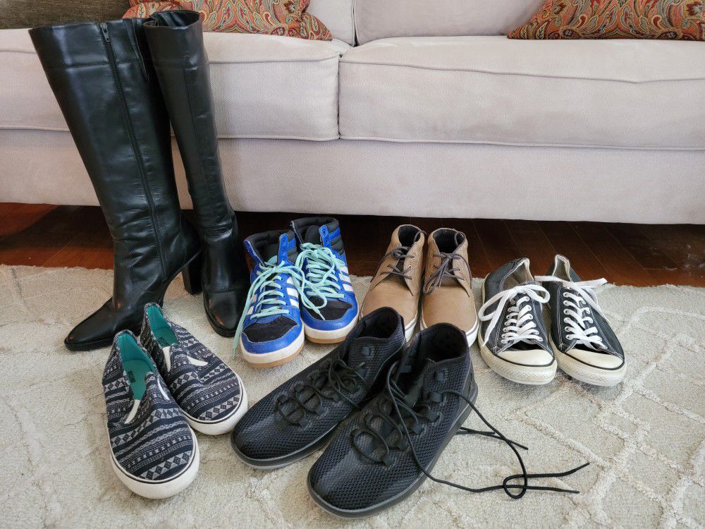 Shoes + Boots (Nike, Adidas, Converse)