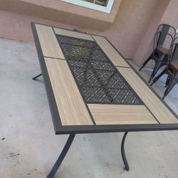 Tile Top Patio Table
