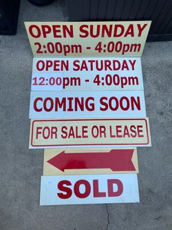 Real Estate Sign Riders