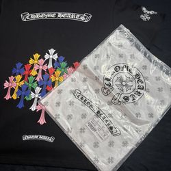 Chrome Hearts Multicolored cross Tee 