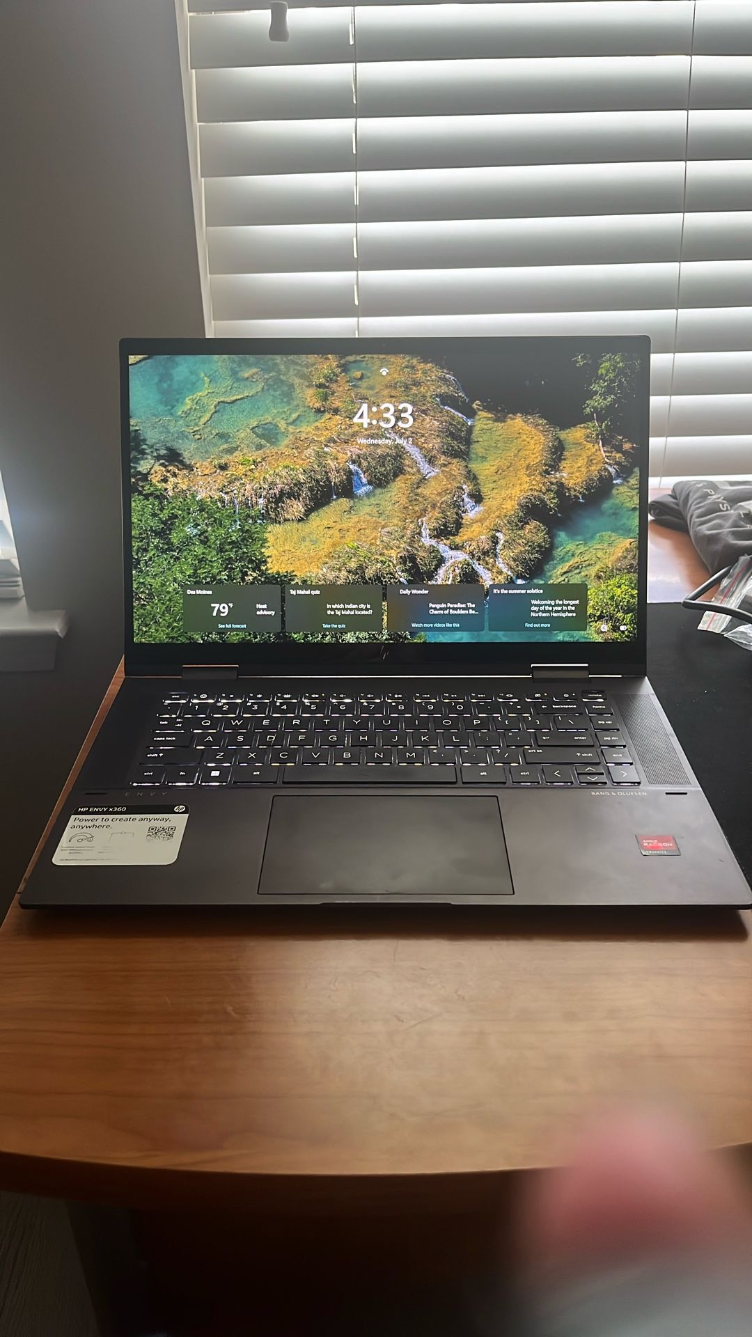 2-in-1 Work Laptop with touchscreen (HP Envy X360)