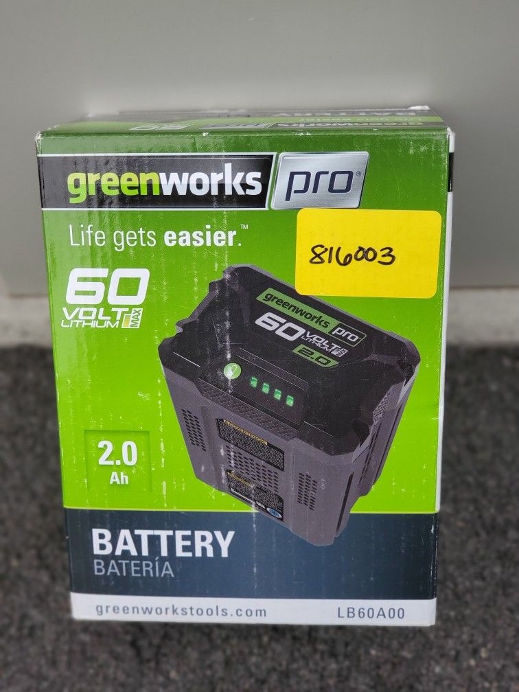 Greenworks 60v Lithium Battery