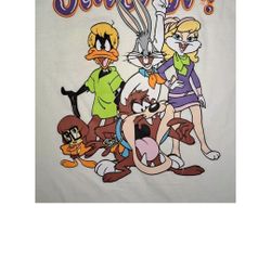 Looney Tunes & Scooby-Doo Zoinks Mashup 2-Sided Juniors Shirt

