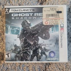 Nintendo 3ds Tom Clancys Ghost Recon 