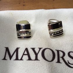 Mayors Jewelry Sterling Silver Cuff Links New in Box