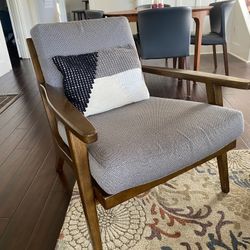 Wood/Uphostelry Wide Armrest  Chairs