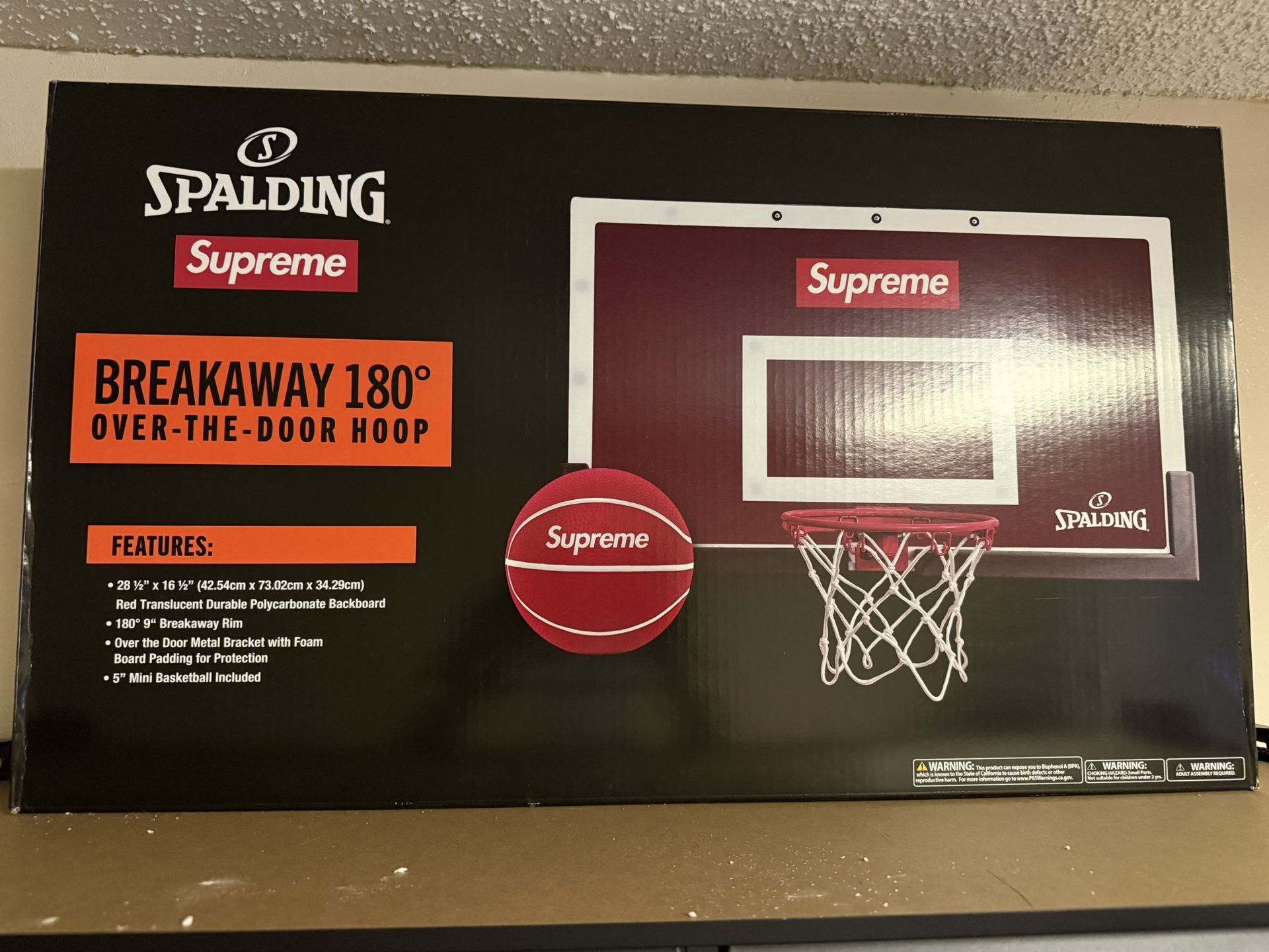 Supreme Spalding Mini Basketball Hoop