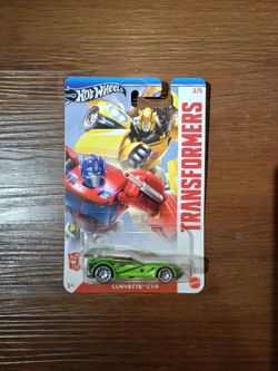Hot Wheels Corvette C7.R Transformers Green New