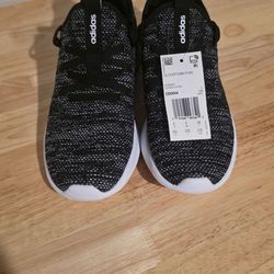 Adidas Cloudfoam Pure Slip-On Sneakers - Black/White