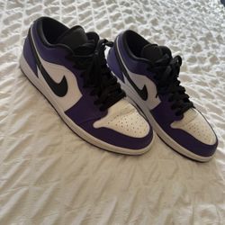 Air Jordan 1 Low “Court Purple” (Men’s Size 10.5)