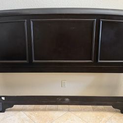 Solid Wood King Bed Frame