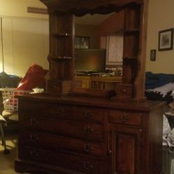 Dresser with hutch and antique desk - BEST OFFER