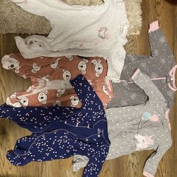 Baby Girl 3 Month Sleepers