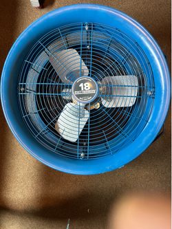 Patterson 18” High Velocity Truck Cooling Fan With Mounting Bracket Arm