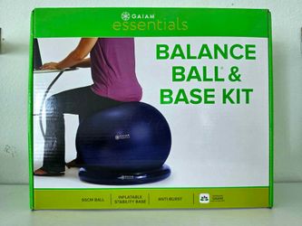 Gaiam Essentials 65cm Balance Ball & Base Kit