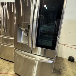 ❄️🩵 LG French Door / 3 doors /stainless steel / 90 days warranty / Used like new  / $789 ❄️🩵