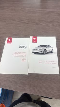 OEM Tesla Model X / Model S Roadside Assistance & Safety Information Manuals