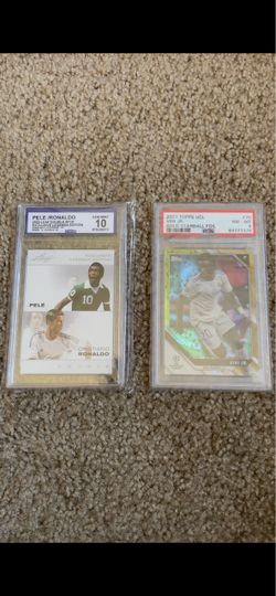 Graded Soccer Cards Lot – Pelé/Ronaldo & Vini Jr.