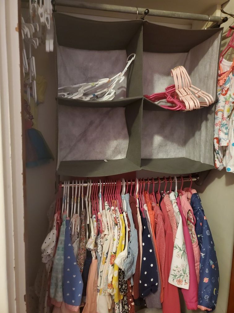 Closet organizer rack storage