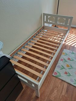 Ikea kid's bed white