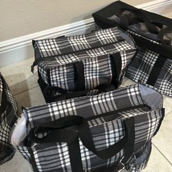 Plaid 31 Tote Bags