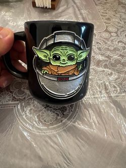 Black Ceramic Grogu (The child) Mug from Star Wars : The Mandalorian and Grogu